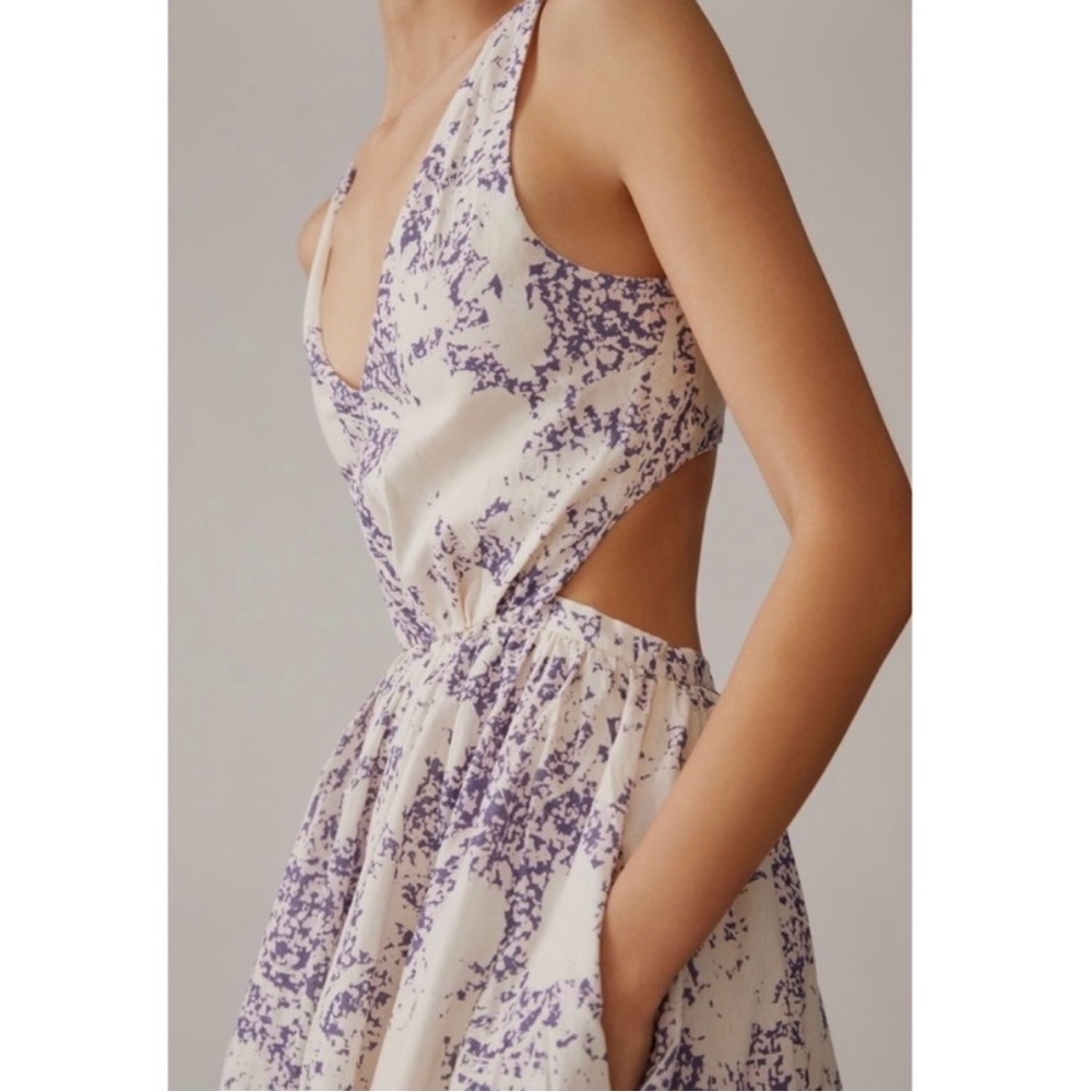 Anthropologie Aureta Studio Side Cutout Dress